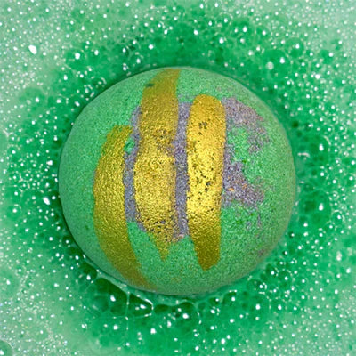 TEA TREE &amp; CHARCOAL SWIRL BOMB