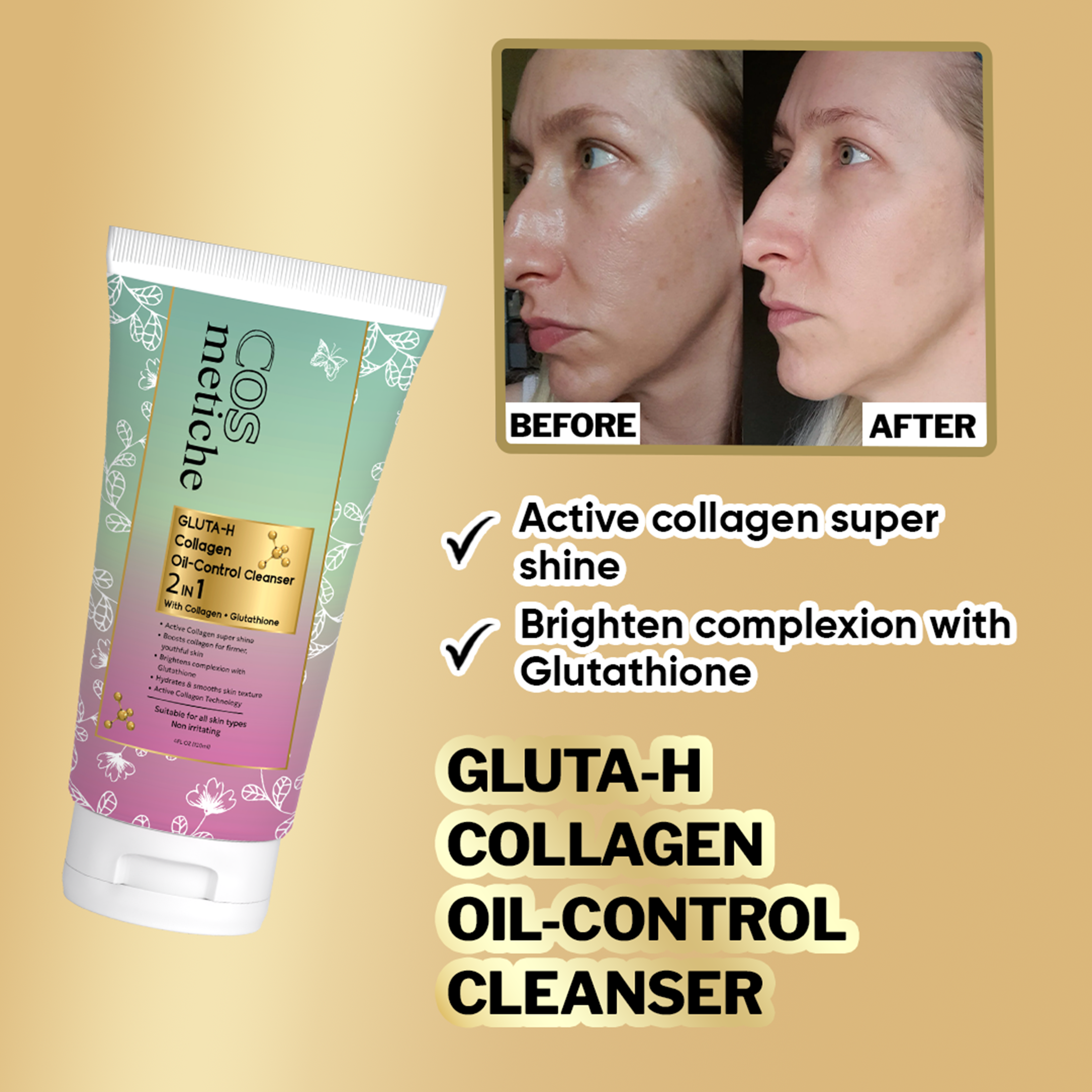 Gluta-H Collagen Oil Control Cleanser