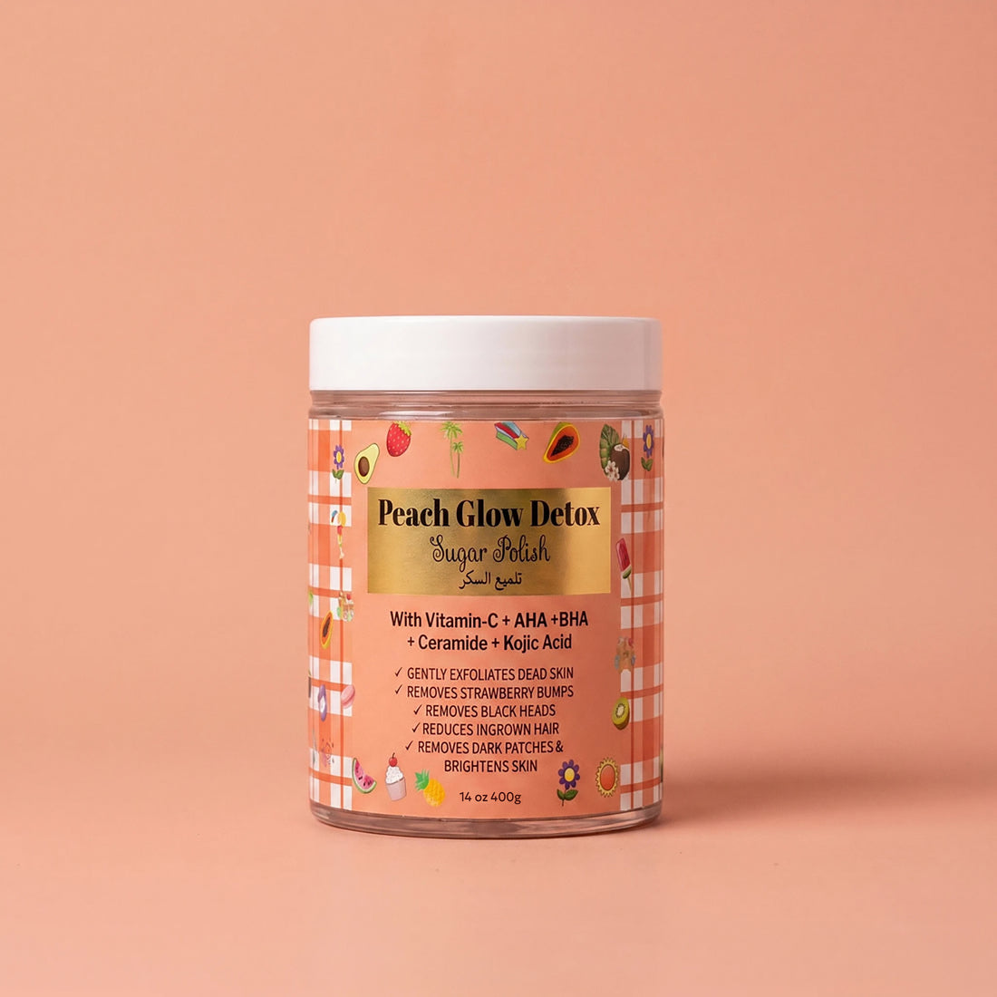 Peach Glow Detox Sugar Scrub