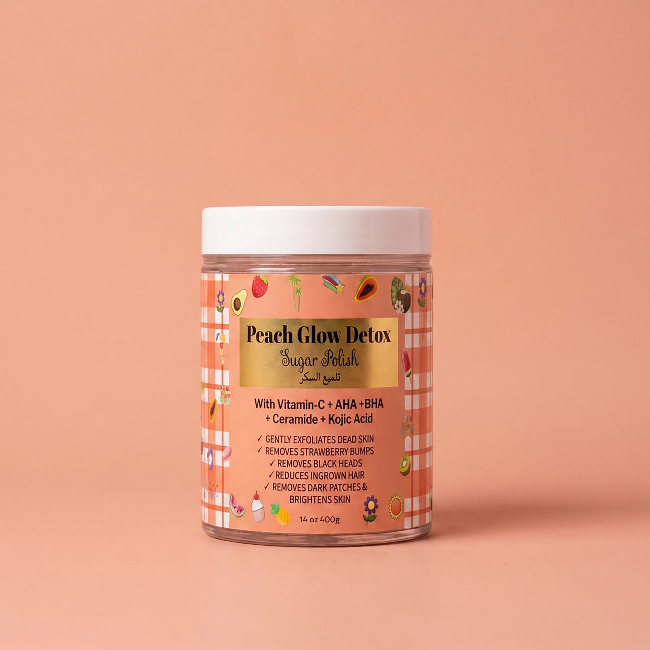 Peach Glow Detox Sugar Scrub