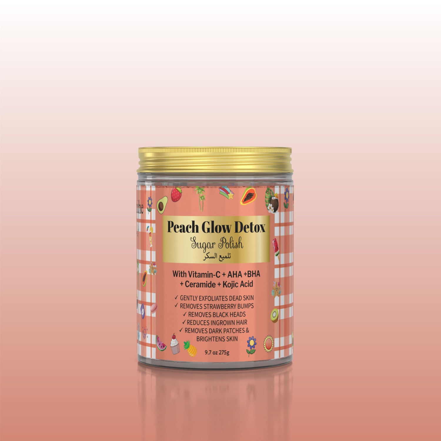Peach Glow Detox Sugar Scrub