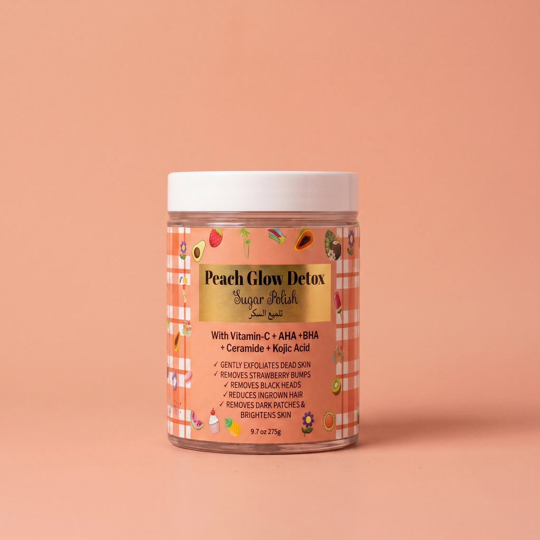 Peach Glow Detox Sugar Scrub