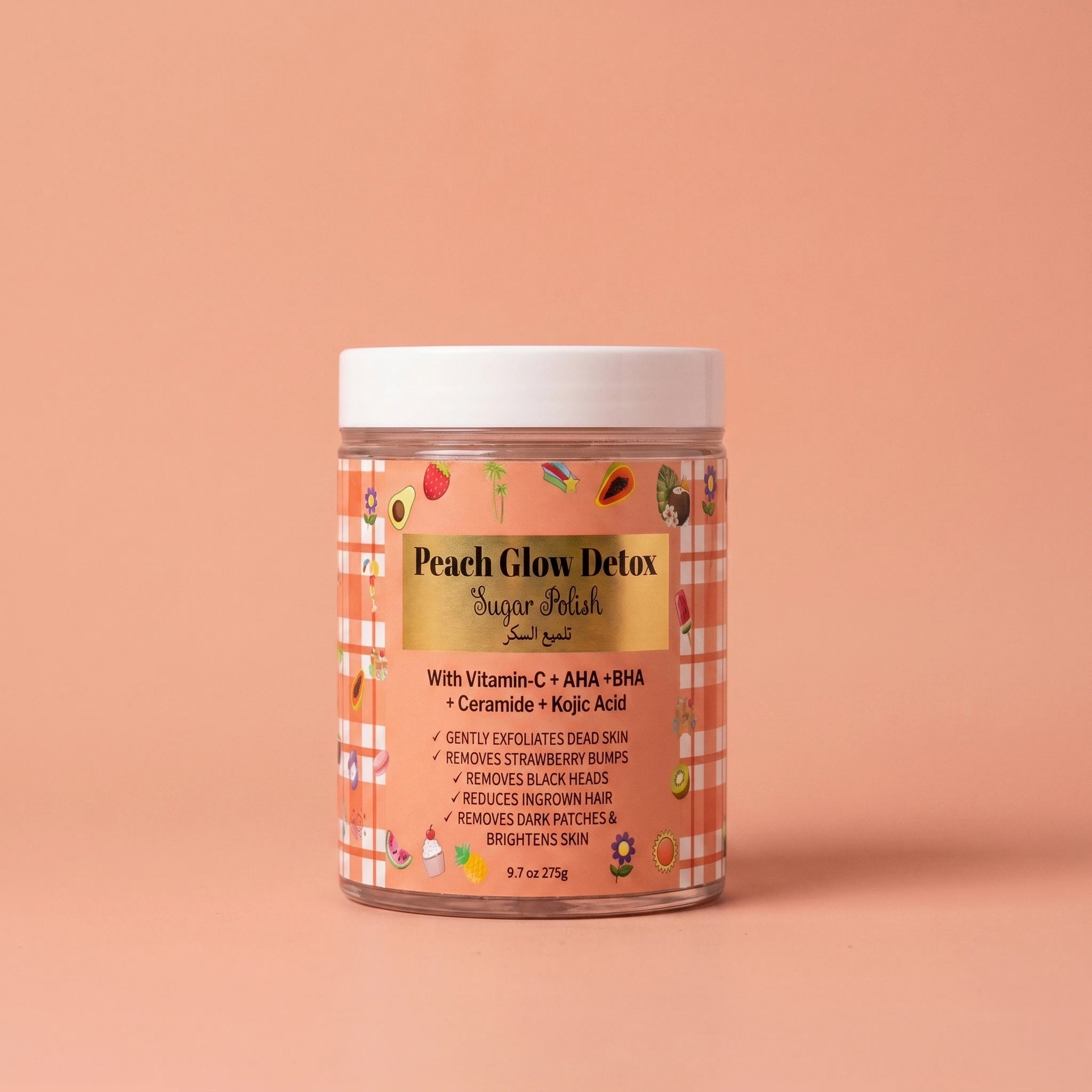 Peach Glow Detox Sugar Scrub