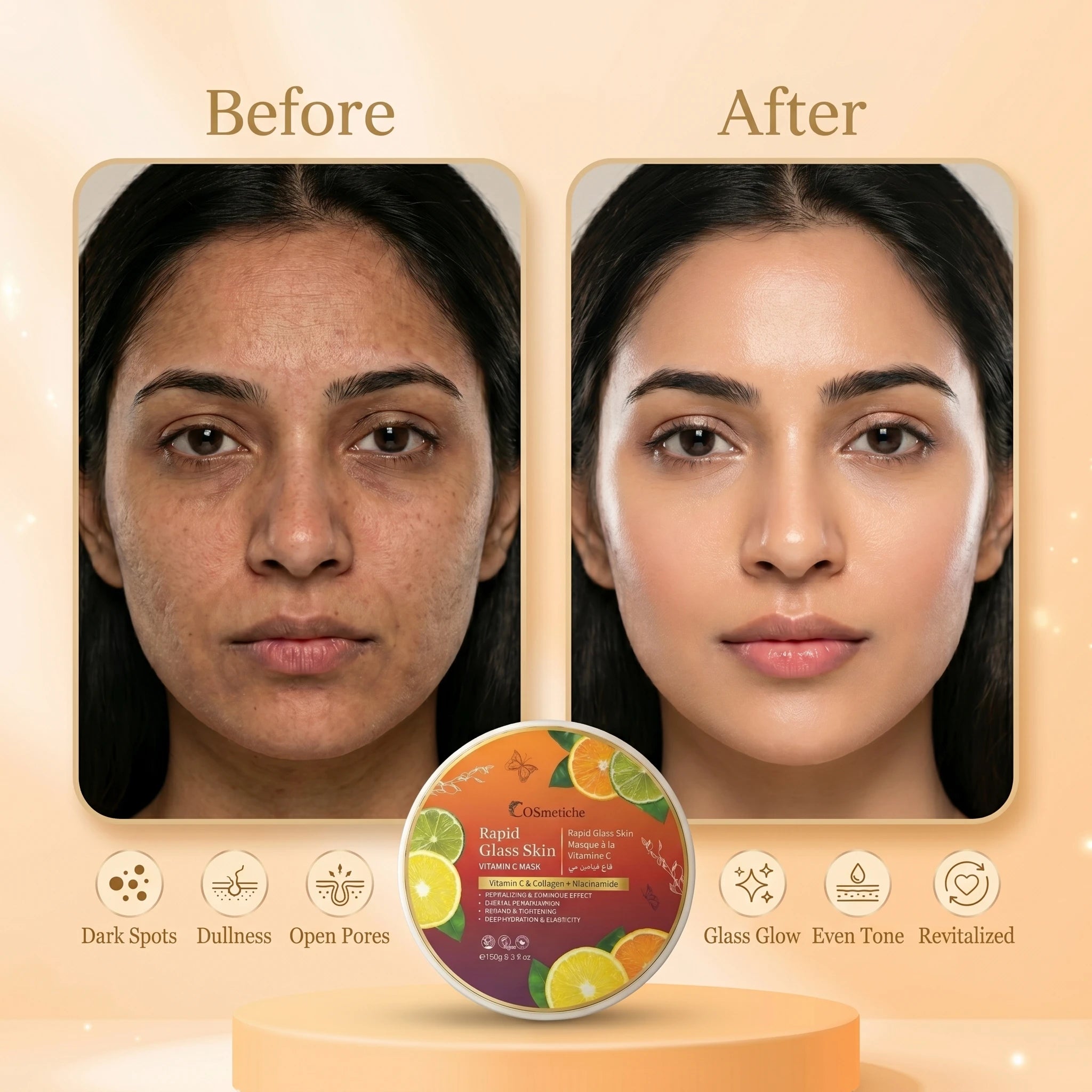 Rapid Glass Skin Vitamin C Mask