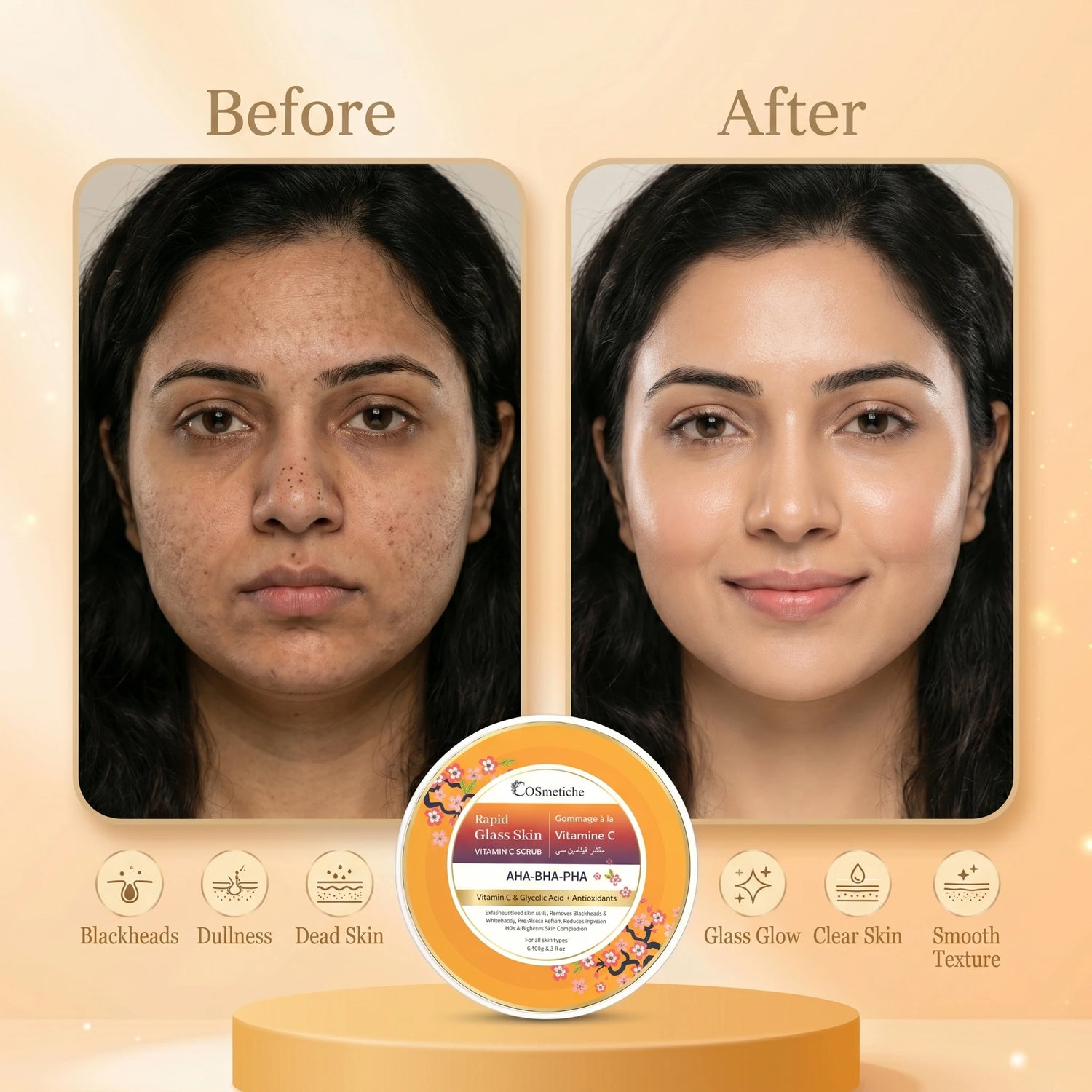 Rapid Glass Skin Vitamin C Scrub